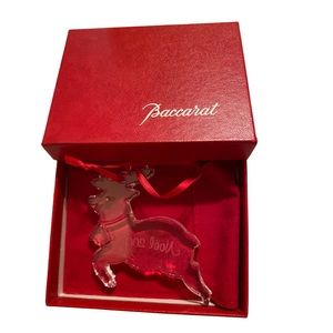 BACCARAT 2001 Crystal NIB Christmas Holiday NOEL 2001 Reindeer Y2K Fine …
